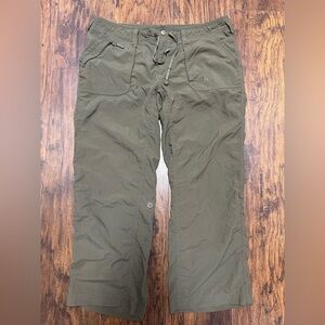 The North Face Women’s Roll-Up Hiking Pants 16 Short Olive Nylon Outdoor Travel